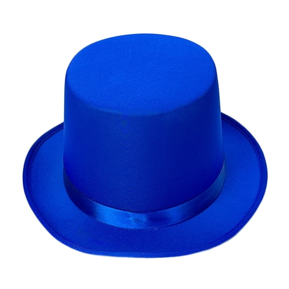 Top Hat Satin Costume Magician Fancy Style Party Accessory,One Size