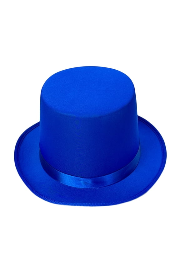 Top Hat Satin Costume Magician Fancy Style Party Accessory,One Size