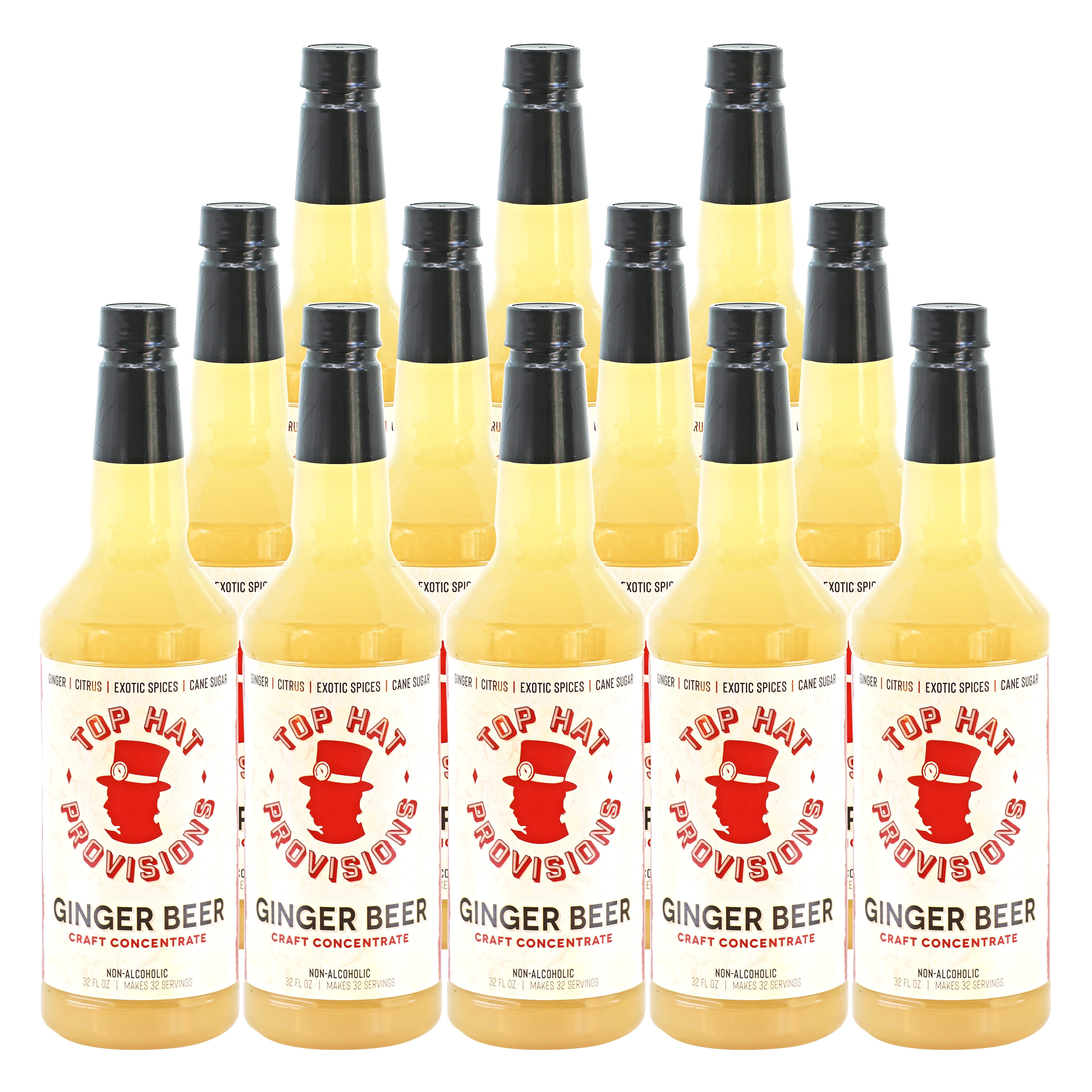 Top Hat Spicy Ginger Beer Syrup - Moscow Mule Mix - Ginger Shrub ...