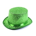 thumbnail image 1 of Top Hats for Women Costume Shiny Sequin Magician Victorian Hat Dress Up Bowler Cosplay Performance Hats for Masquerade Party Green One Size, 1 of 2