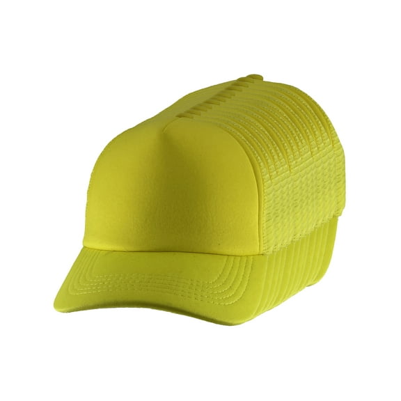 Top Headwear 1 Dozen Low Profile Trucker Foam Mesh Hat - Yellow
