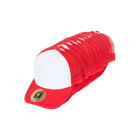 Top Headwear 1 Dozen Low Profile Trucker Foam Mesh Hat