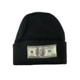 thumbnail image 1 of Top Headwear $100 Bill Cuffed Beanie - Black, 1 of 5