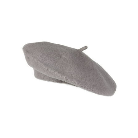 Top Headwear 100% Wool Fashion Beret, Heather Grey