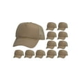 thumbnail image 1 of Top Headwear 12 Pack Dozen Men's Plain Trucker Mesh Cap Blank Hats Beige, 1 of 4