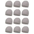 thumbnail image 1 of Top Headwear 12 pack lot Dozen Short Skull Cap Cuffless Beanies - Lite Grey, 1 of 3