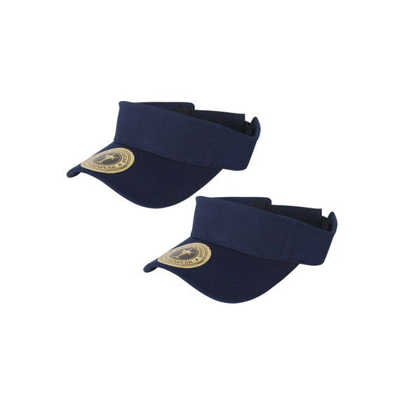 Top Headwear 2 Pack Youth Size Sun Visor - Navy