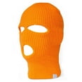 thumbnail image 1 of Top Headwear 3-Hole Ski Face Mask Balaclava, Neon Orange, 1 of 3