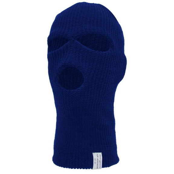 Top Headwear 3-Hole Winter Ski Mask - Royal