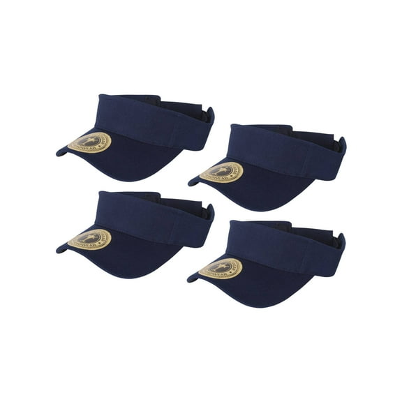Top Headwear 4 Pack Youth Size Sun Visor - Navy