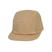 Top Headwear 5 Panel Hat For Men - Classic Canvas  Camper Cap, Khaki