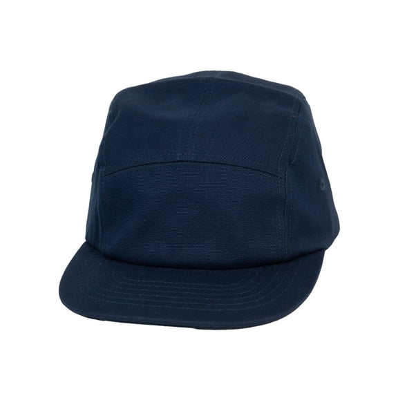 Top Headwear 5 Panel Hat For Men - Classic Canvas  Camper Cap, Navy