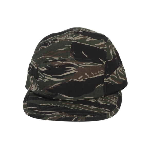 Top Headwear 5 Panel Hat For Men Classic Flat Bill  Baseball Cap Tiger Camo