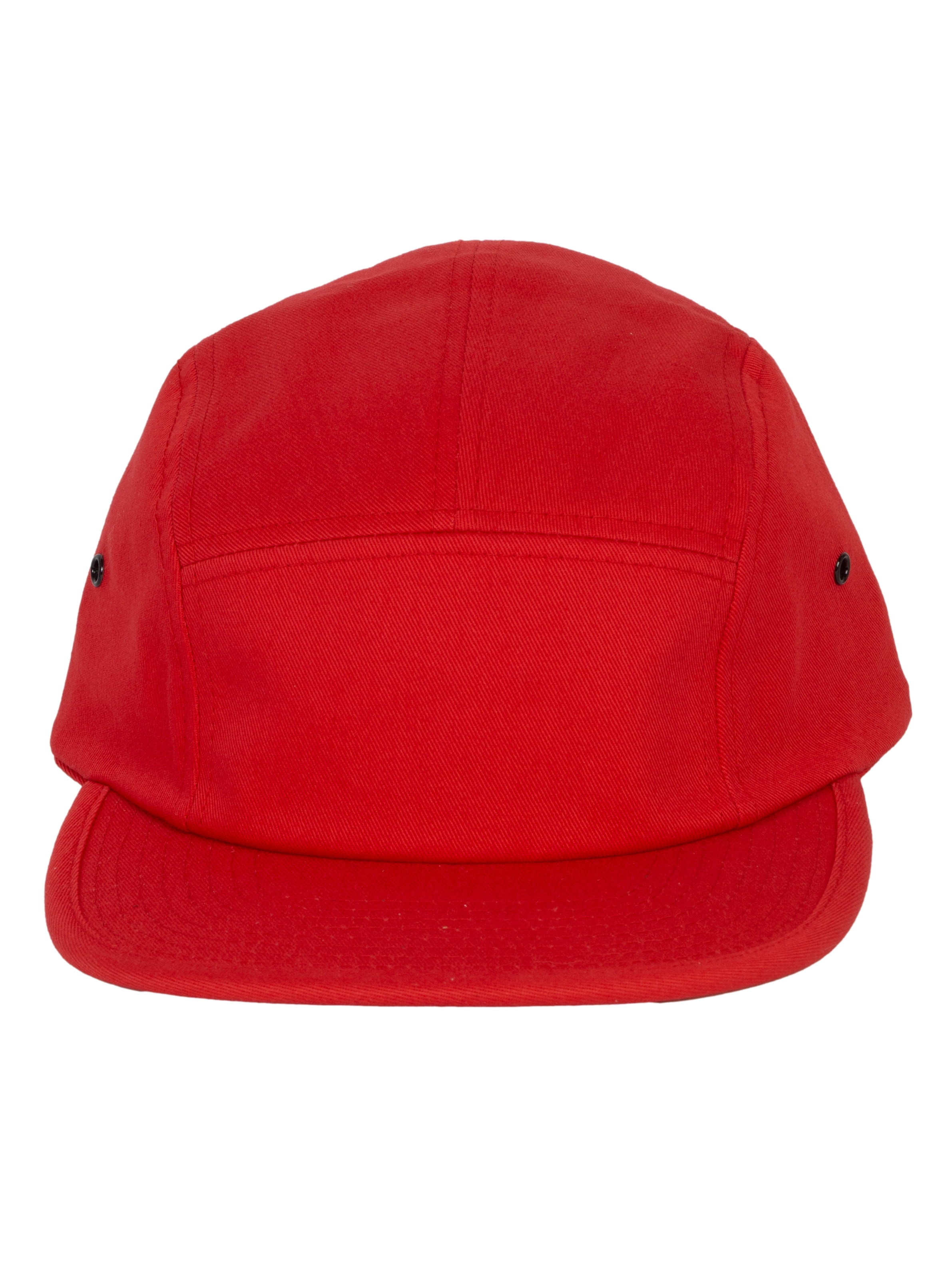 Top Headwear 5 Panel Hat For Men Classic Flat Bill Jockey Baseball Cap Black