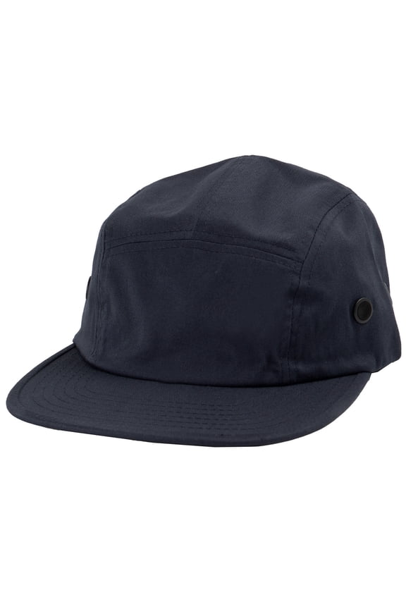 Top Headwear 5 Panel Twill Cap - Black