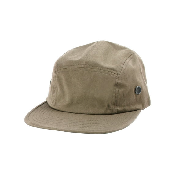 Top Headwear 5 Panel Twill Cap - Khaki