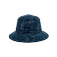 thumbnail image 1 of Top Headwear AB Jelly Metallic Chrome Studded Braided Bucket Hat - Navy, 1 of 1
