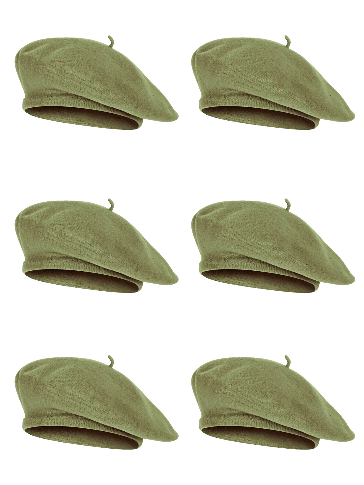 Top Headwear Adult Wool Blend Bohemian Beret Hat - 6 Piece  display picture 1