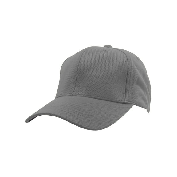 Top Headwear Athletic Moisture Wicking Adjustable Baseball Hat - Heather Grey
