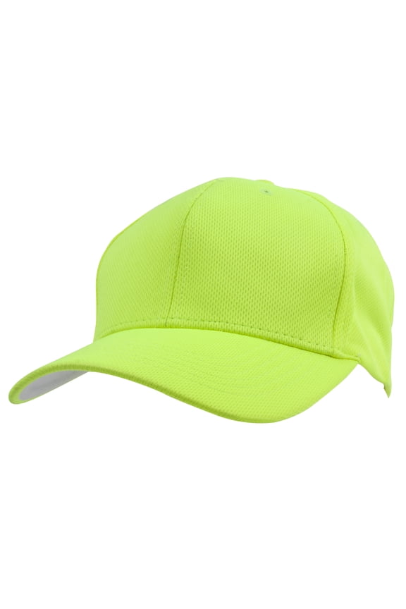 Top Headwear Athletic Moisture Wicking Adjustable Baseball Hat - Neon Green