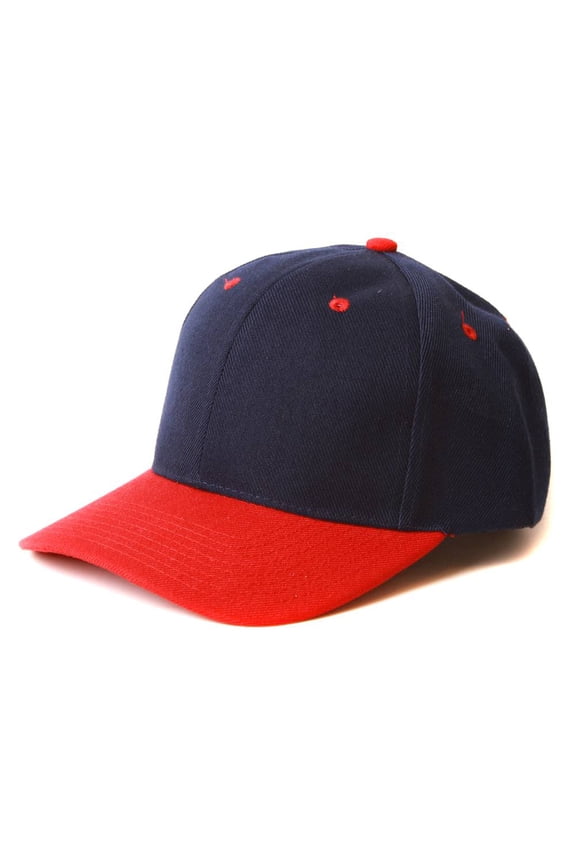 Top Headwear Baseball Cap Hat- Navy/Red