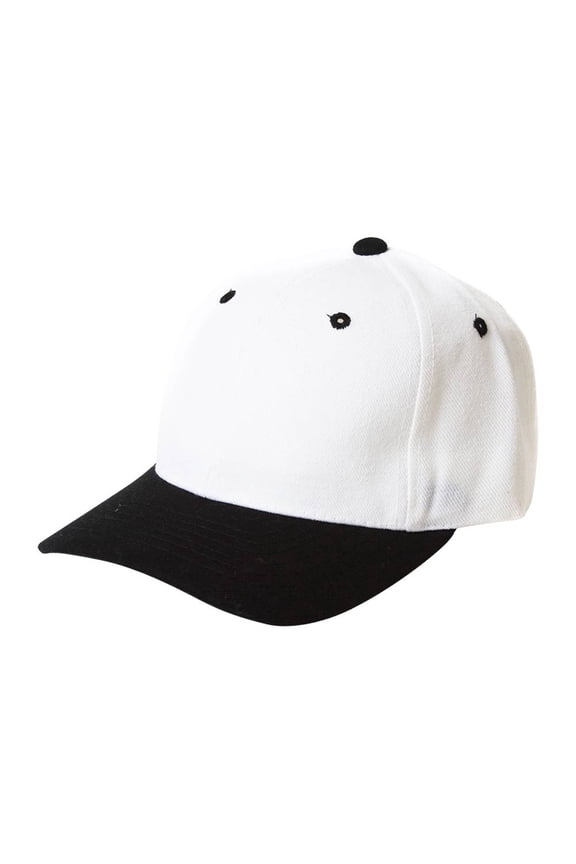 Top Headwear Baseball Cap Hat- White/Black