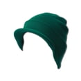 thumbnail image 1 of Top Headwear Blank Cuff Beanie Visor, Forest Green, 1 of 1