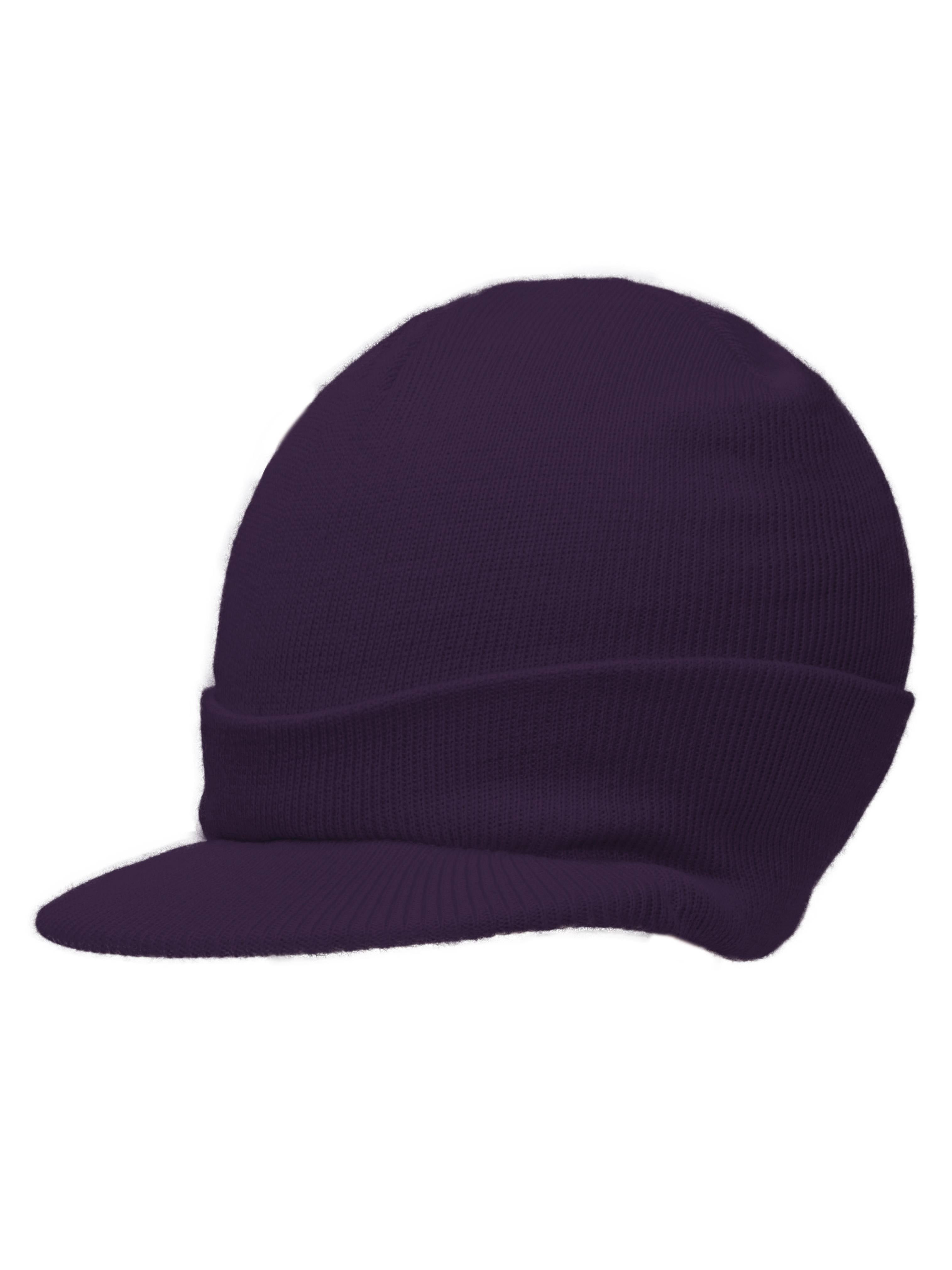 TOP HEADWEAR Blank Cuff Beanie Visor – One Size Fits Most, Soft Acrylic Knit Hat (Hot Pink) - View #9