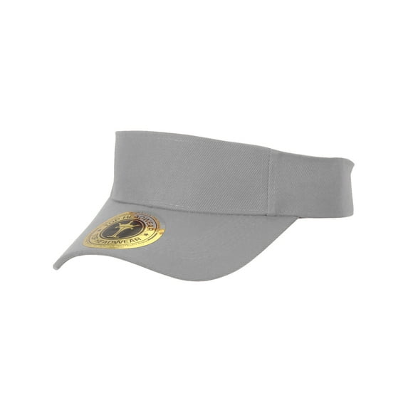 Top Headwear Blank Kids Sun Protect Visor Adjustable - Grey