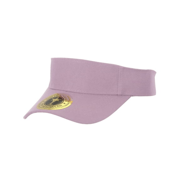 Top Headwear Blank Kids Sun Protect Visor Adjustable, Light Pink
