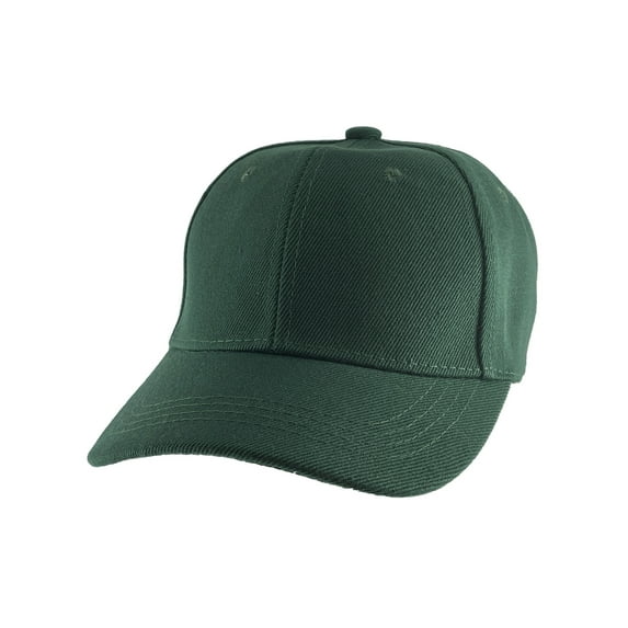 Top Headwear Blank Kids Youth Baseball Hat, Forest Green