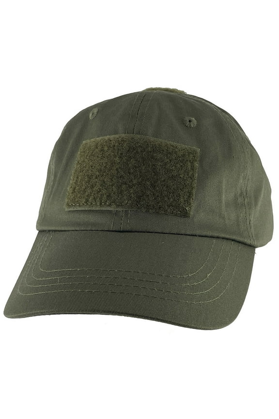 Top Headwear Blank Patch Adjustable Baseball Cap - Olive