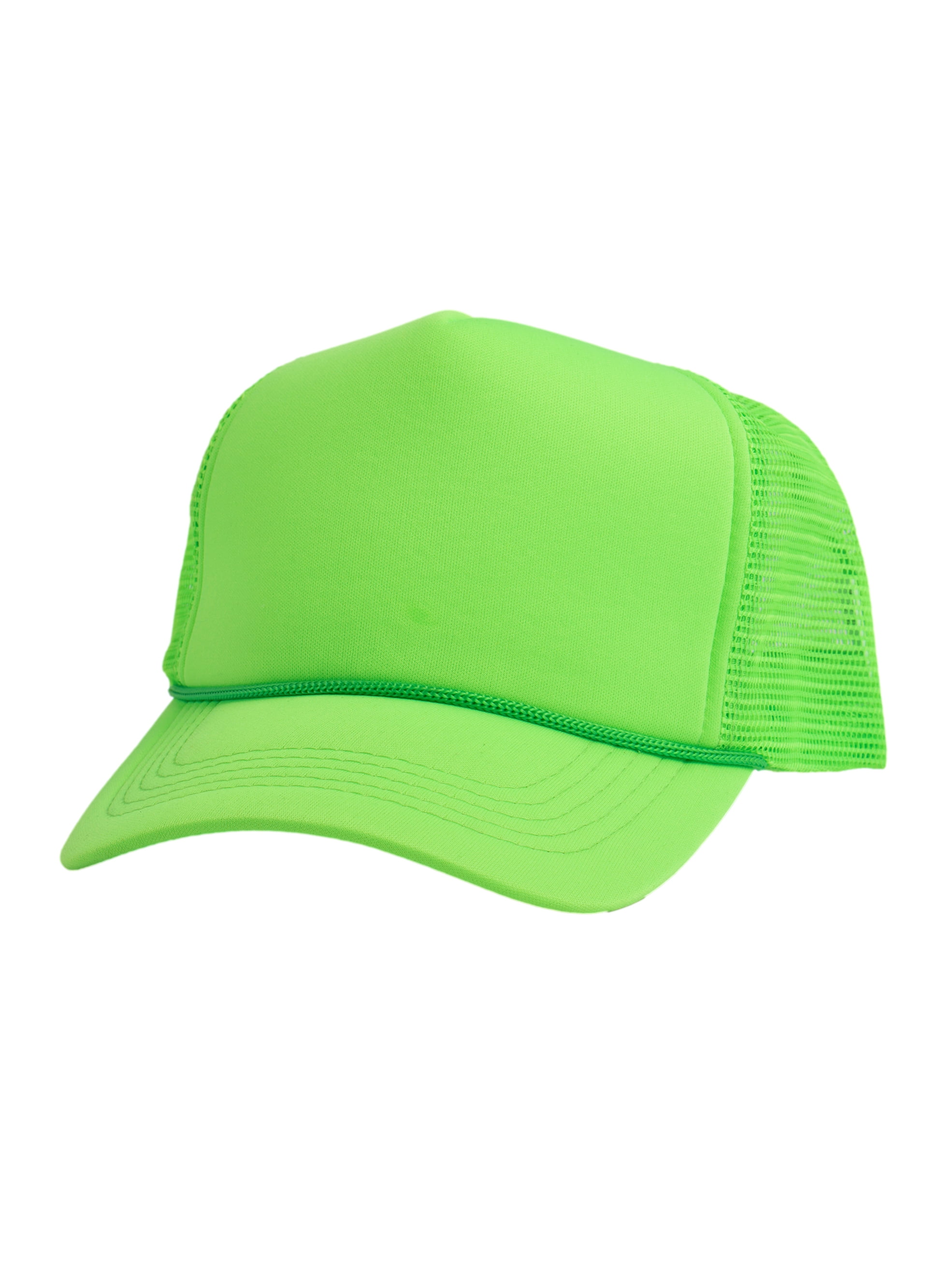 Top Headwear Blank Trucker Hat - Mens Trucker Hats Foam Mesh Snapback  White/Brown
