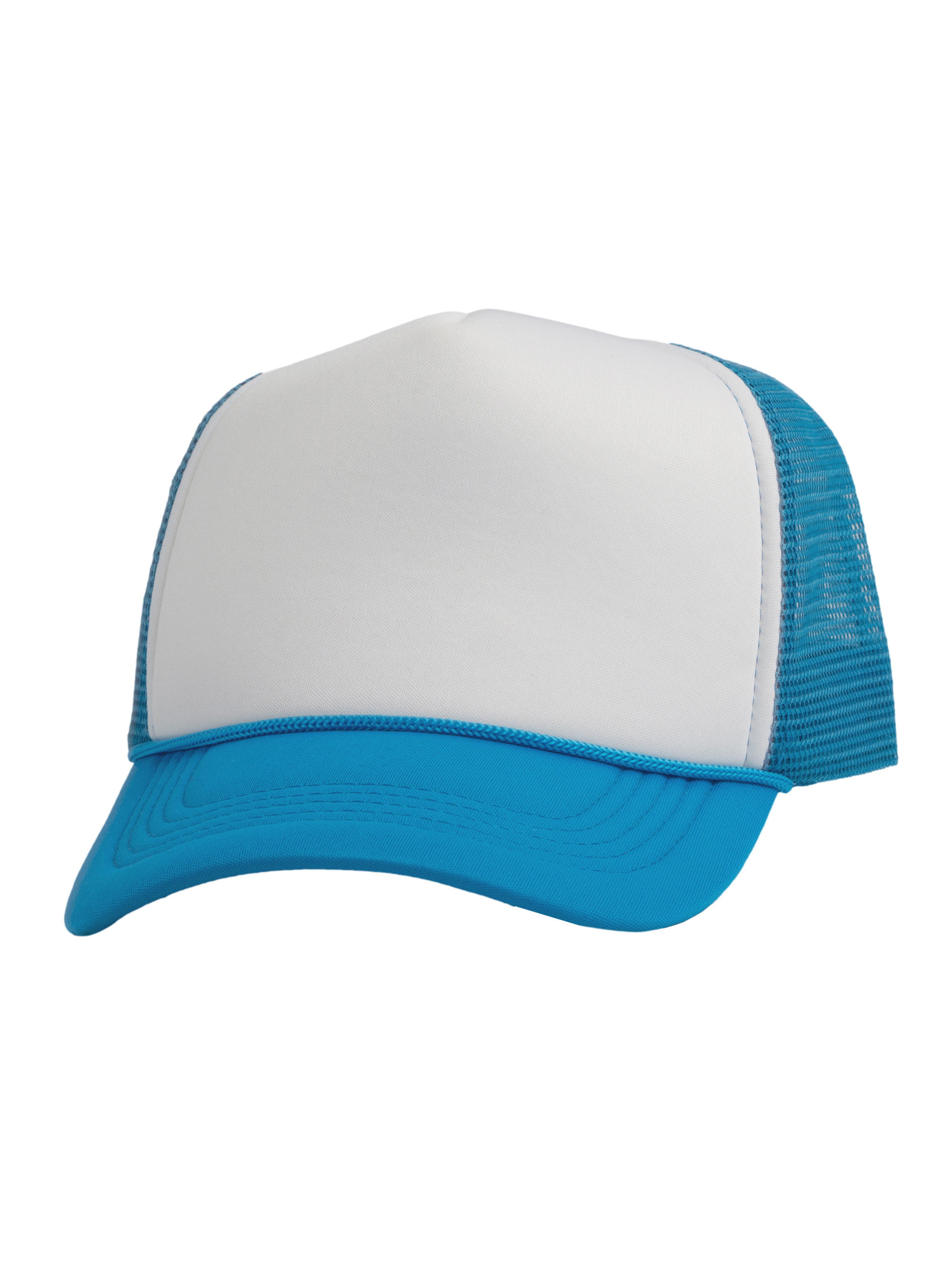 Top Headwear Blank Trucker Hat - Mens Trucker Hats Foam Mesh Snapback  White/Red 