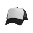 thumbnail image 1 of Top Headwear Blank Trucker Hat - Mens Trucker Hats Foam Mesh Snapback White/Black, 1 of 4