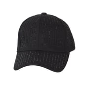 Top Headwear Bling Rhinestone Studded Cotton Baseball Cap - Black