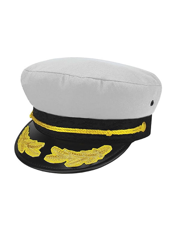 Top Headwear Boat Captain Hat - White