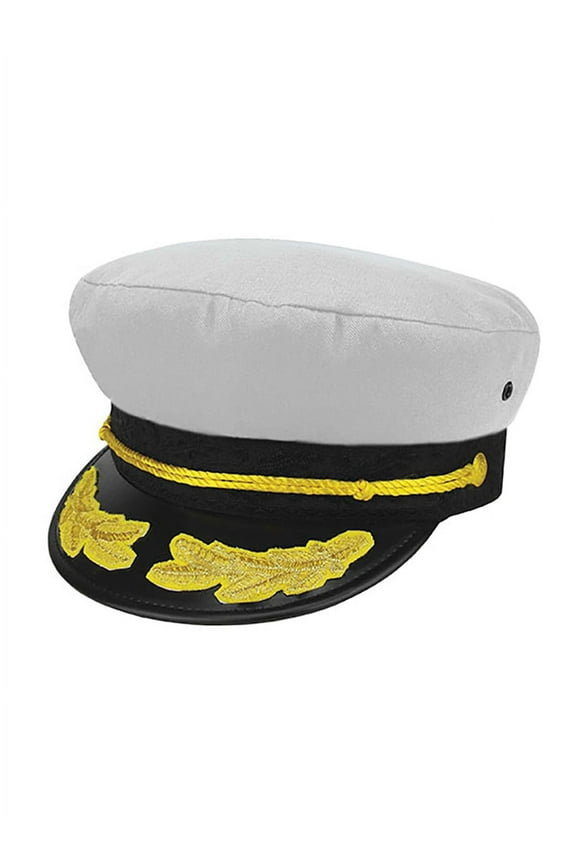 Top Headwear Boat Captain Hat - White