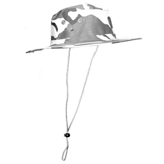 Top Headwear Boonie Camo Style Fishing Bucket Hat Cap, M Grey Camouflage