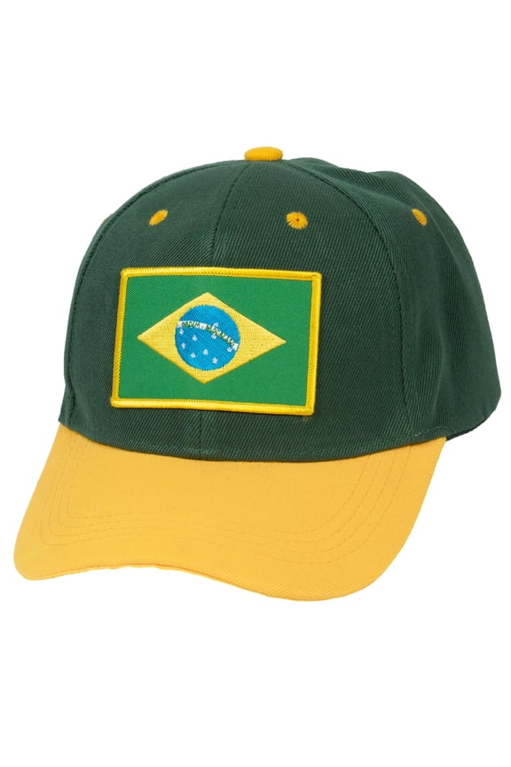 TOP HEADWEAR Adjustable Country Flag Baseball Caps for Men Womens Unisex Adult, Brazil