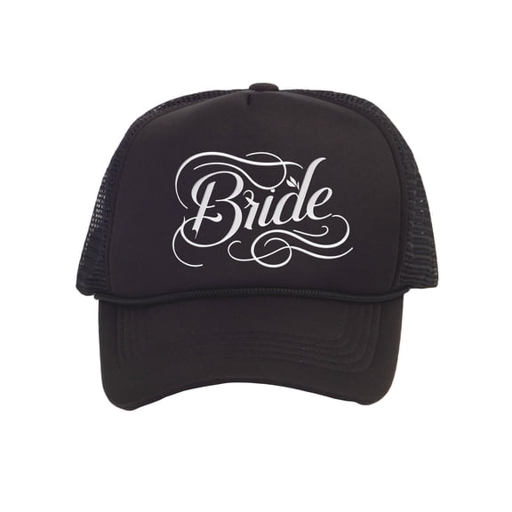 Top Headwear Bride Hat - Trucker Cap Accessories Gifts for Bachelorette Party Black, White