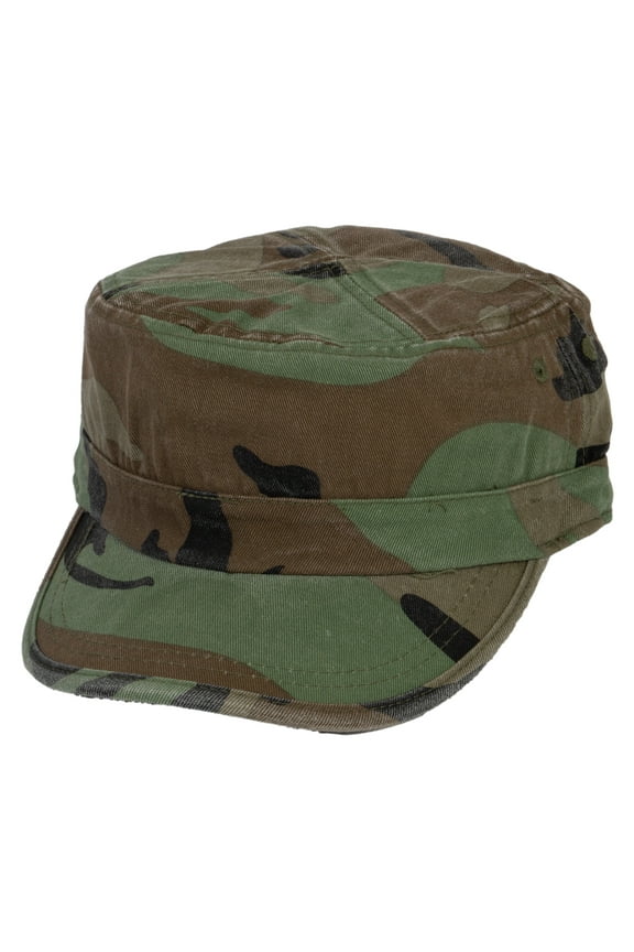 Top Headwear Camo Army Cadet Cap - Military Patrol Duck Hunting Hat Camouflauge