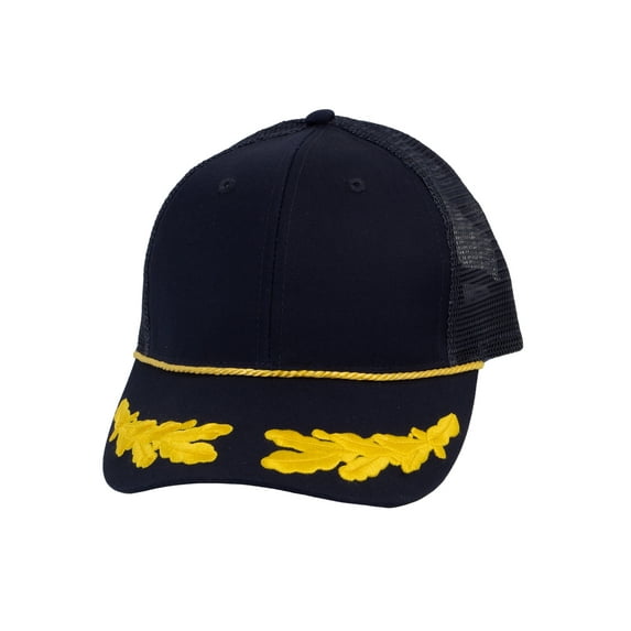 Top Headwear Captain Trucker Cap - Navy