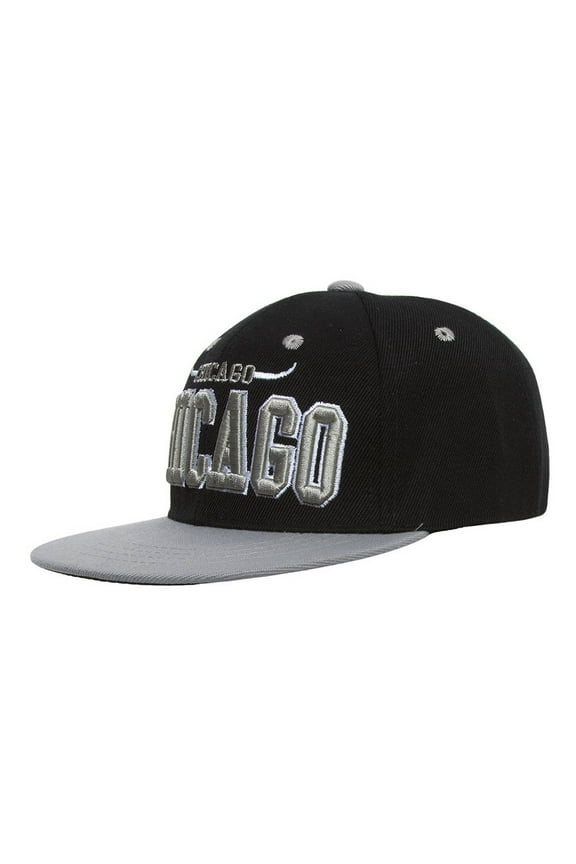 Top Headwear Chicago City Snapback - Black/Grey