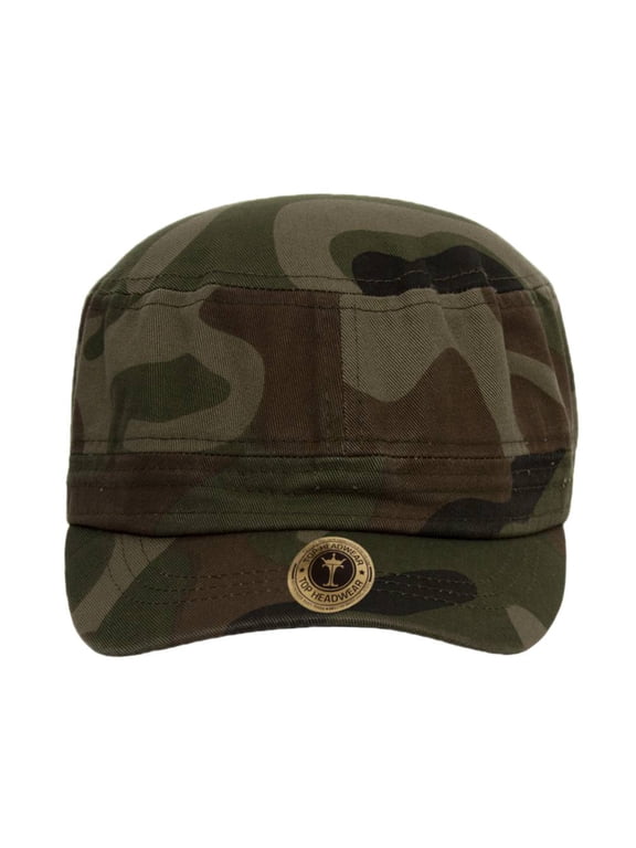 Top Headwear Cotton Adjustable Cadet Caps - Camo