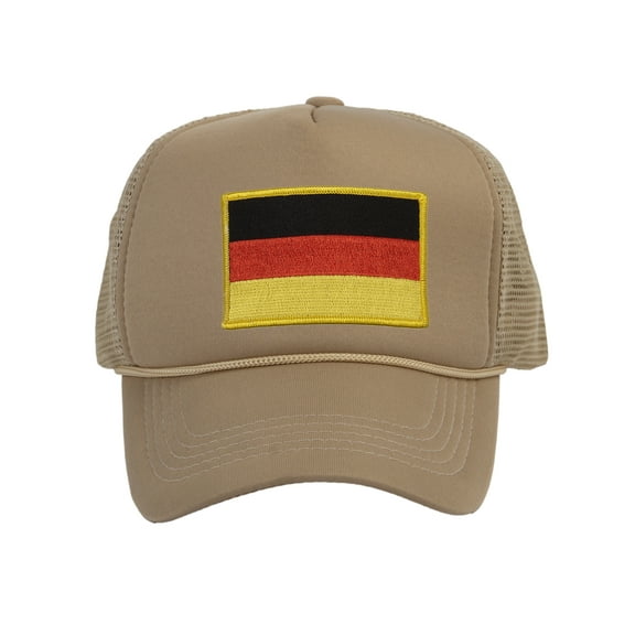 Top Headwear Country Germany Flag Hat - German Trucker Cap Beige
