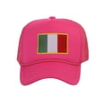 thumbnail image 1 of Top Headwear Country Italy Flag Hat - Italian Patriotic Snapback Trucker Cap Hot Pink, 1 of 2