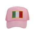 thumbnail image 1 of Top Headwear Country Italy Flag Hat - Italian Patriotic Snapback Trucker Cap Light Pink, 1 of 2