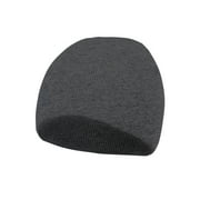 Top Headwear Cuffless Beanie For Men Women, Unisex Short Beanies Skull Cap, Charcoal