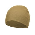 thumbnail image 1 of Top Headwear Cuffless Beanie For Men Women, Unisex Short Beanies Skull Cap, Khaki, 1 of 4
